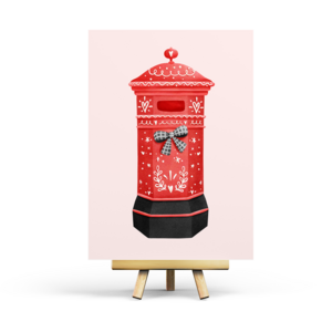 Postcard Christmas Mailbox by Penpaling Paula