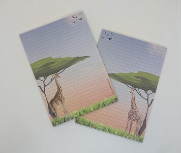 A5 Notepad Giraf - by StationeryParlor