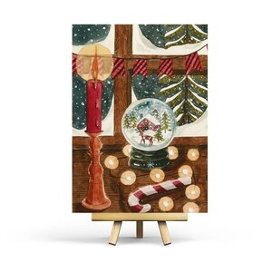 Postcard Snow Globe by Penpaling Paula