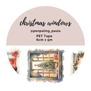 Christmas Windows - PRE-CUT PET-tape by Penpaling Paula