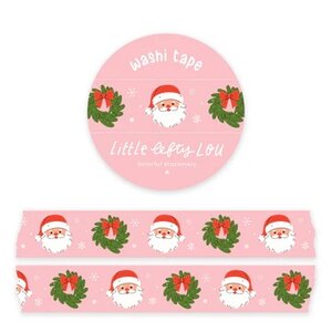 Kerstman en Krans Washi Tape - Little Lefty Lou 