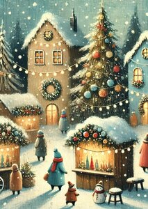 Winter Village: Lights of Christmas | Postcard Fripperies