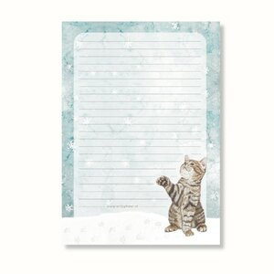 A5 Notepad by Art by Meer | Sneeuw Poesje