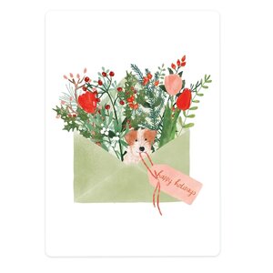 The Lemonbird Postcard | christmas flower letter