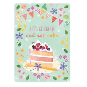 The Lemonbird Postcard | let's celebrate and eat cake