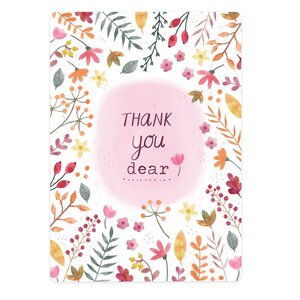 The Lemonbird Postcard | autumn Thank you dear