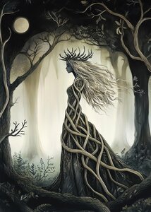 Entangled Dryads: Fee | Postcard Fripperies