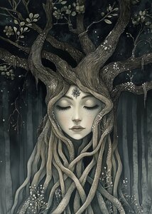 Entangled Dryads: Jess | Postcard Fripperies