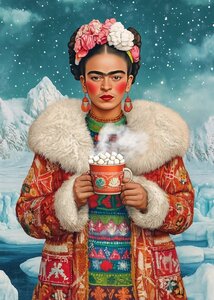 Frida Kahlo: Hot Chocolate | Postcard Fripperies