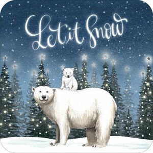 Rosie Hilyer Postcard - Let it snow