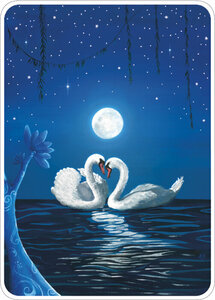 Le Poussin Rose des Bois Postcard - Swans