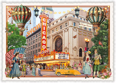 PK 1211 Tausendschön Postcard | USA-Edition – Chicago – Theatre