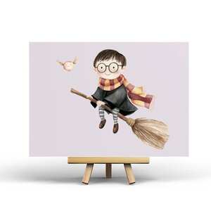 Postcard Little Wizard by Penpaling Paula