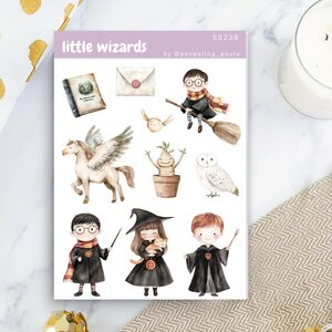 Little Wizards Sticker Sheet by Penpaling Paula