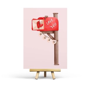 Postcard Valentine's Mailbox by Penpaling Paula