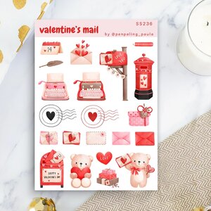 Valentine's Mail Sticker Sheet by Penpaling Paula