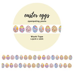 Washi Tape Easter Eggs by Penpaling Paula