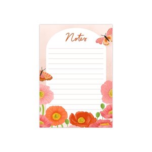 A6 Notepad Notes (Peony ) by Muchable