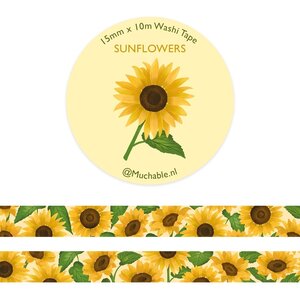 Sunflowers Washi Tape - Muchable