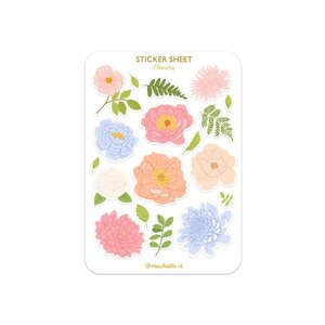 A6 Stickersheet by Muchable | Flowers