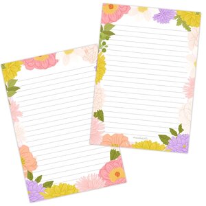 A5 Double Sided Notepad by muchable - Flowers