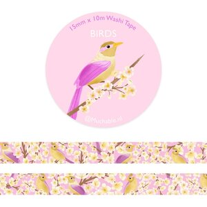 Birds with Blossom Washi Tape - Muchable