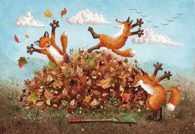 Postcard 341 by Katja Saario - Fall Fun