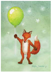 Postcard 219 by Katja Saario - Birthday Balloon