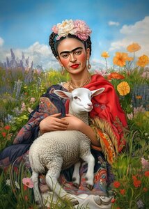 Frida Kahlo: Lamb | Postcard Fripperies