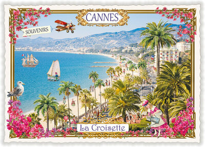 PK 1215 Tausendschön Postcard | La France – Cannes, La Croisette