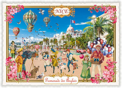 PK 1221 Tausendschön Postcard | La France – Nice, Promenade des Anglais