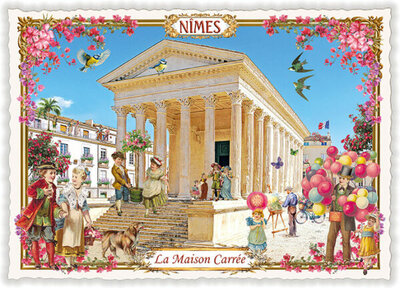 PK 1223 Tausendschön Postcard | La France – Nîmes, La Maison Carré