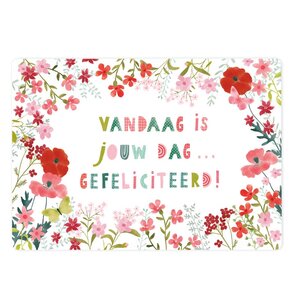 The Lemonbird Postcard | Vandaag is jouw dag... gefeliciteerd!