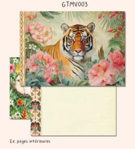 Mini Illustrated notebook Gwenaëlle Trolez Créations - Tiger