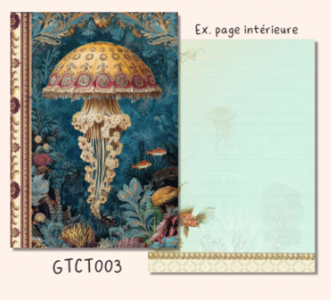 Illustrated little notebook Gwenaëlle Trolez Créations - Jellyfish