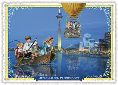 PK 350 Tausendschön Postcard | Medienhafen Düsseldorf