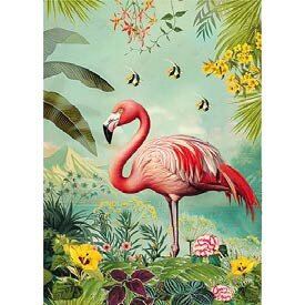 Postcard Gwenaëlle Trolez Créations - Flamingo