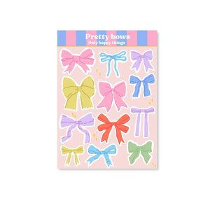 A6 Stickersheet Pretty bows - Only Happy Things