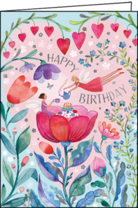 Mila Marquis Folded Card | Happy Birthday (Two elves)