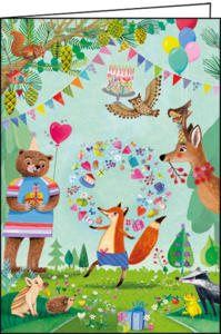 Mila Marquis Folded Card | Birthday Animals