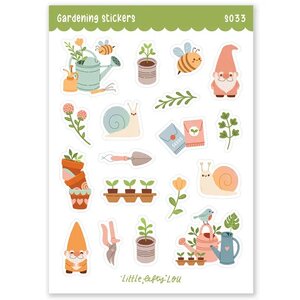 Gardening Waterproof Stickers - Little Lefty Lou