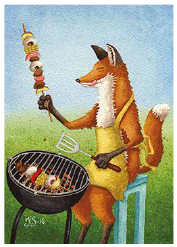 Postcard 263 by Katja Saario - BBQ