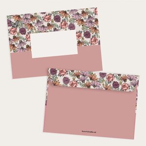 5 x Envelope Set Flowers by Kaartstudio