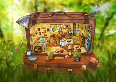 PRE ORDER: Postcard Ila Illustrations 160 Tiny bubble