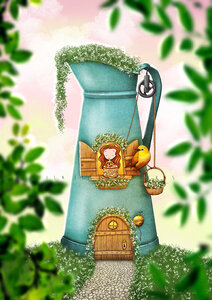 PRE ORDER: Postcard Ila Illustrations 155 - Spring cake