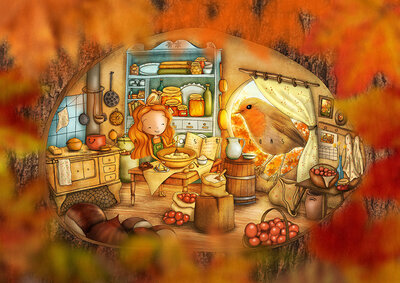 PRE ORDER: Postcard Ila Illustrations 144 - Hello friend