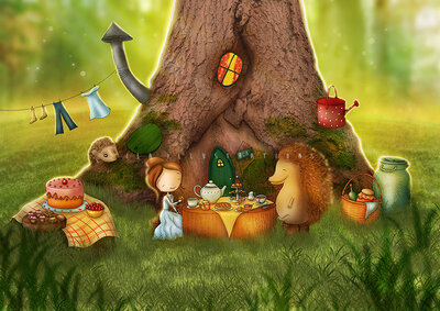 PRE ORDER: Postcard Ila Illustrations 128 - Tea friends