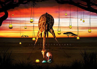 PRE ORDER: Postcard Ila Illustrations 114 - Giraffes