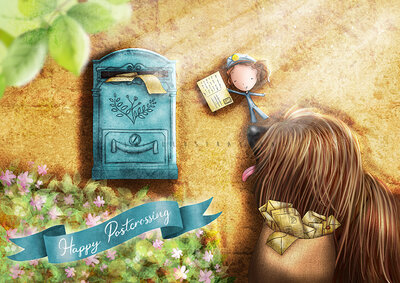PRE ORDER: Postcard Ila Illustrations 066 - Happy Postcrossing Germany
