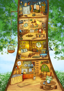 PRE ORDER: Postcard Ila Illustrations 173 Tree house